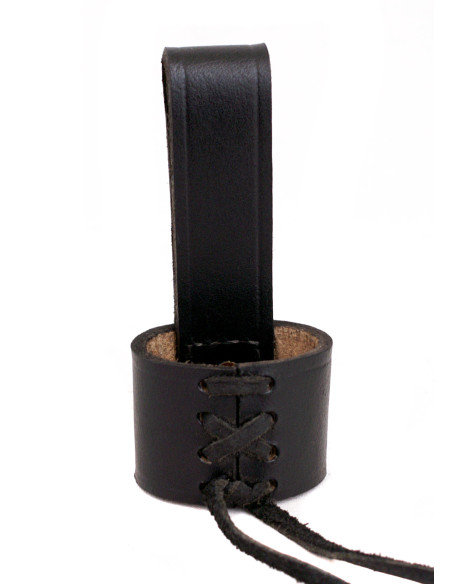 Adjustable medieval leather baldric...