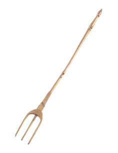 Roman 3-prong brass fork