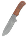 Droppoint blade knife with leather sheath (20.8 cm)