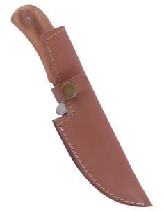 Droppoint blade knife with leather sheath (20.8 cm) 2