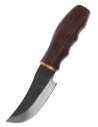 Steel hunting knife with leather sheath (20 cm.)