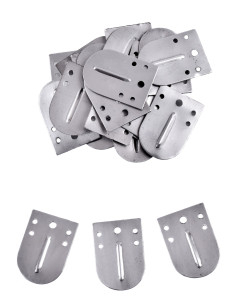 Pack of 25 pieces for lamellar armor with ribs (25 x 35 mm.)
