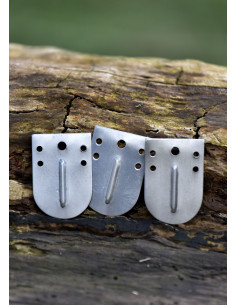 Pack of 25 pieces for lamellar armor with ribs (25 x 35 mm.) 2