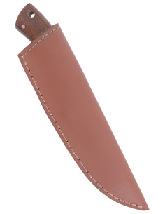 Damascus blade outdoor knife with sheath (19.5 cm) 2