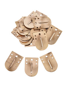 Pack of 25 brass pieces for lamellar armor with ribs (25...