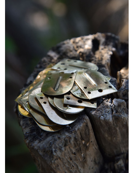 Pack of 25 brass pieces for lamellar...