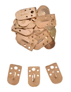 Pack of 25 brass pieces for lamellar armor (13 x 22 mm.)