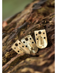 Pack of 25 brass pieces for lamellar armor (13 x 22 mm.) 2