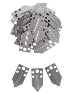 Pack of 25 steel pieces for lamellar armor (13 x 22 mm.)