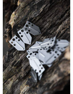 Pack of 25 steel pieces for lamellar armor (13 x 22 mm.) 2