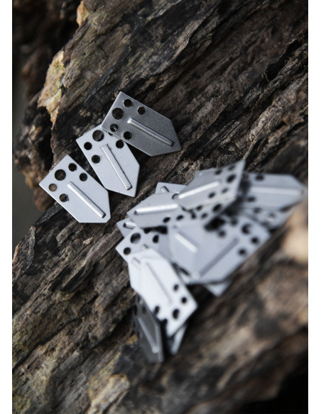Pack of 25 steel pieces for lamellar...