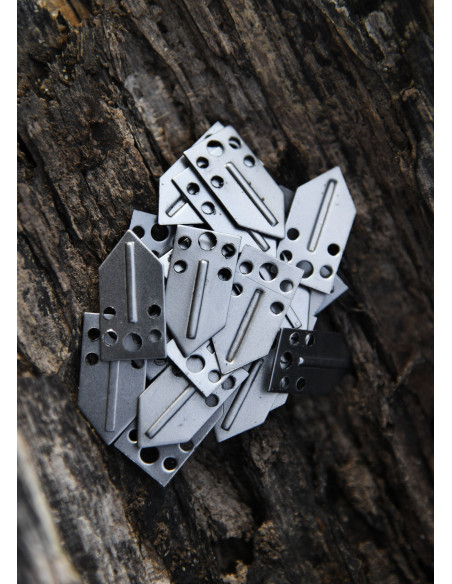 Pack of 25 steel pieces for lamellar...