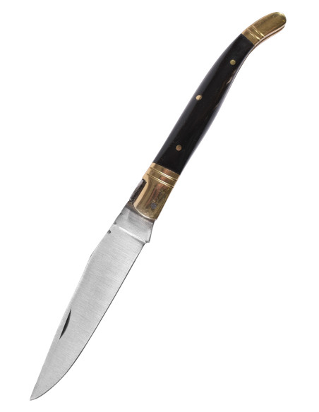 Arab steel knife with leather sheath...