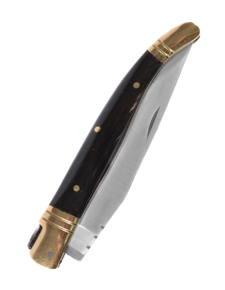 Arab steel knife with leather sheath...