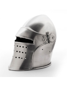 Medieval basin with removable visor, 15th century