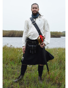 Kilt 8 yard Black Watch black color 2