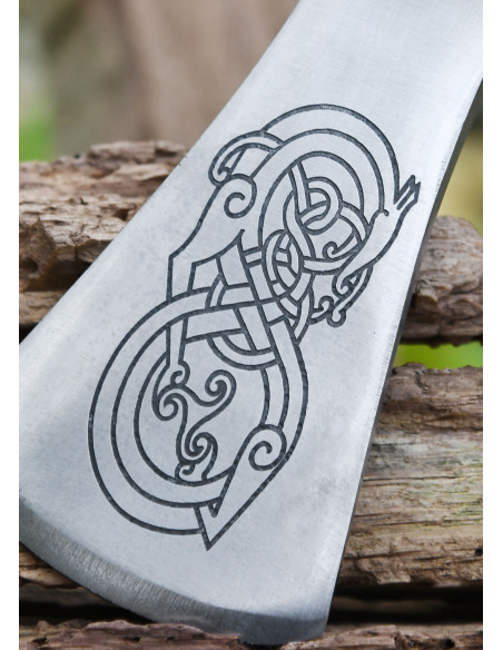 Decorative Viking ax cast steel type...