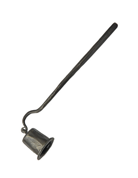 Medieval wrought iron candle snuffer