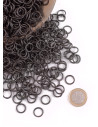 Blackened steel chain mail rings (9 mm.)