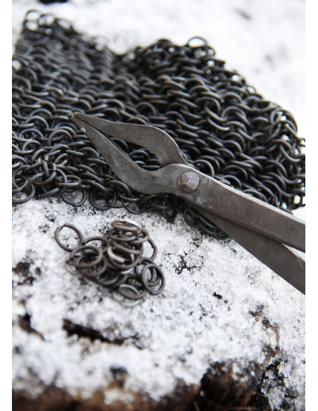 Pack of 2 hand-forged medieval steel...