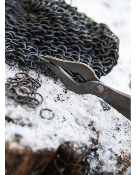 Pack of 2 hand-forged medieval steel...