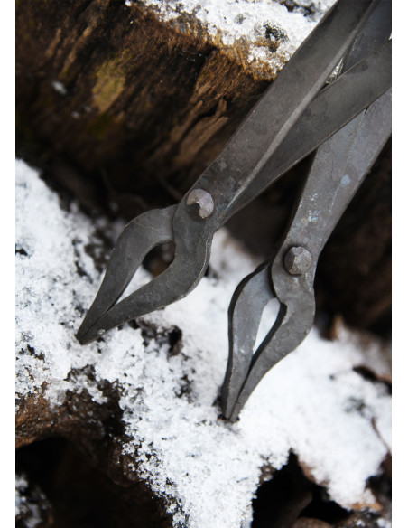 Pack of 2 hand-forged medieval steel...