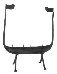 Large Viking ship candle holder, wrought iron