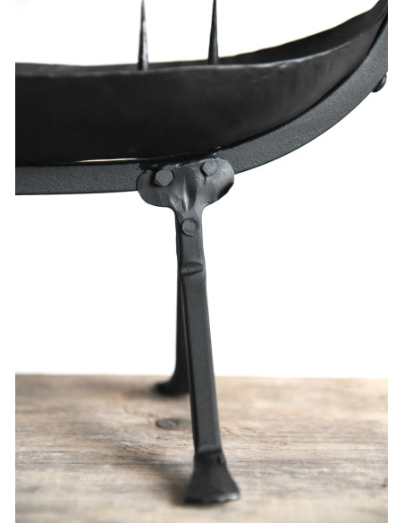 Large Viking ship candle holder,...