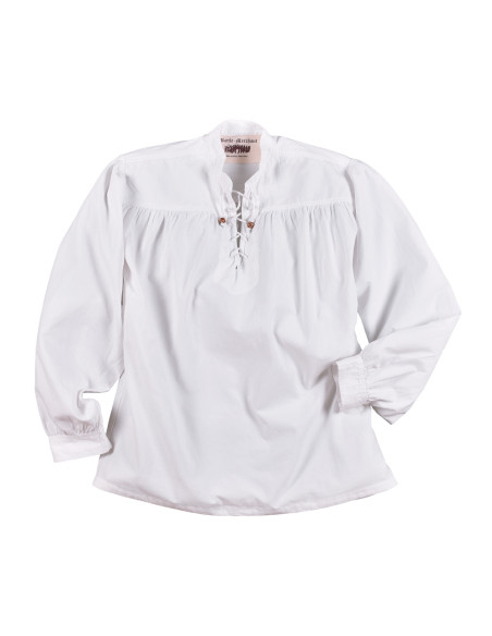 Ludwig model white pirate shirt