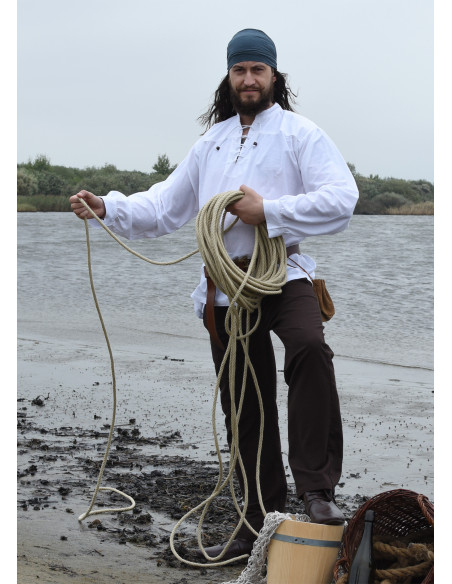 Ludwig model white pirate shirt