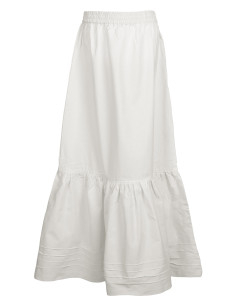 Medieval cotton skirt model Kelly, natural color