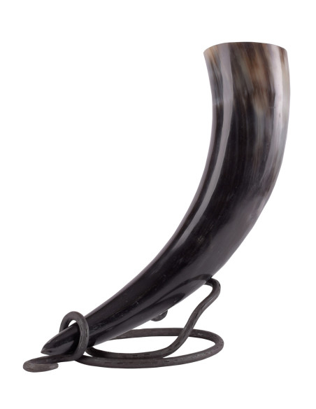 Small Hand Forged Metal Horn Stand
