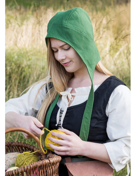 Tilda model medieval bodice in black Tilda model medieval bodice in black