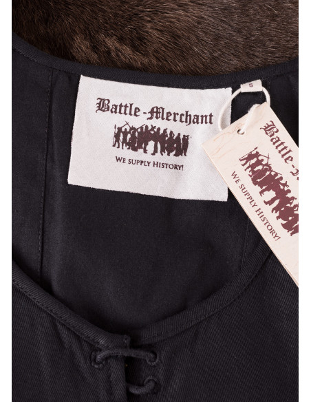 Tilda model medieval bodice in black Tilda model medieval bodice in black