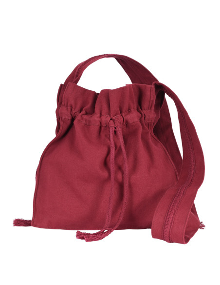 Medieval pilgrim bag or bread bag,...