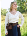 Aila medieval blouse in natural white