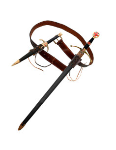 Templar accessories pack: belt, baldrics, sword and dagger