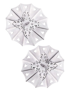 Pair of Gothic Besagues in steel, late 15th century