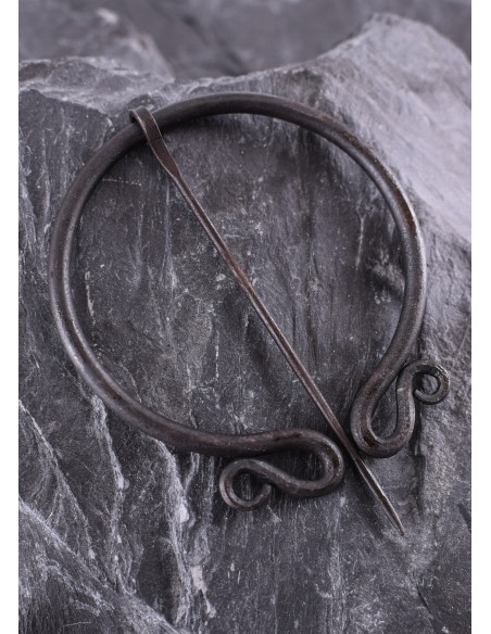 Hand forged medieval fibula double...