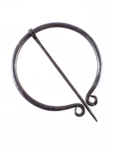 Hand forged medieval fibula braided model