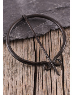 Hand forged medieval fibula braided model 2