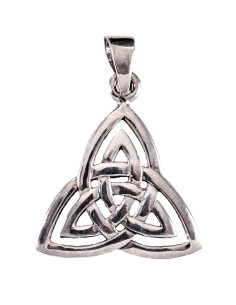 Celtic silver pendant Celtic knot design of the Trinity
