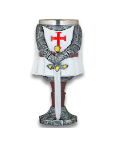 Templar knight cup with sword (18 cm.)