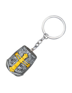Helmet keychain, medieval helmet type