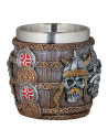 Shot glass Viking head and shields (6.5 cm.)