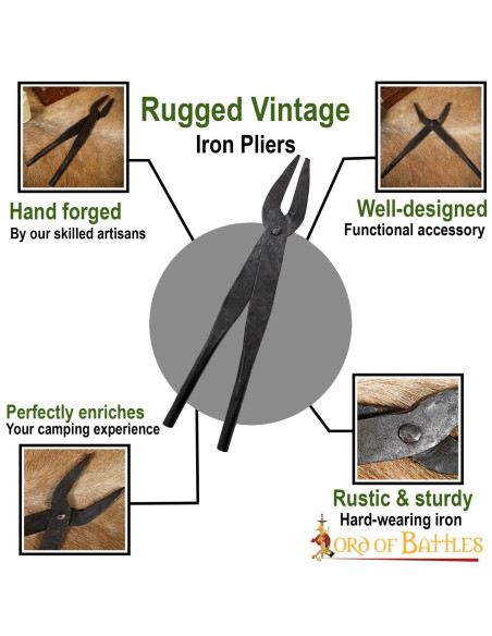 Medieval wrought iron pliers