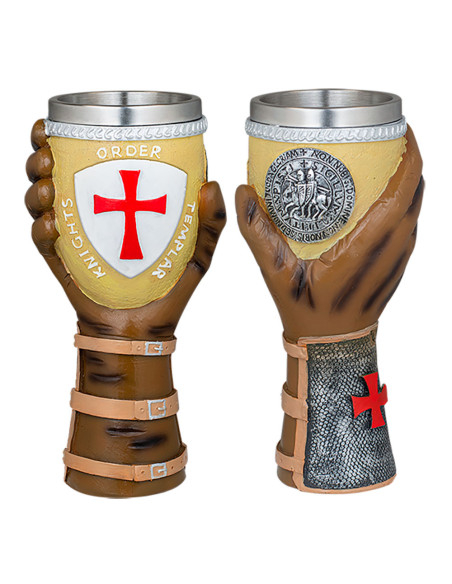 Knights Templar order cup with hand...