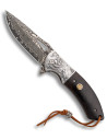 Albainox brand field knife Damascus blade (20 cm.)