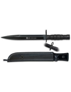 Bayonet knife brand K25 black blade (39 cm.)