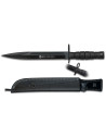 Bayonet knife brand K25 black blade (39 cm.)